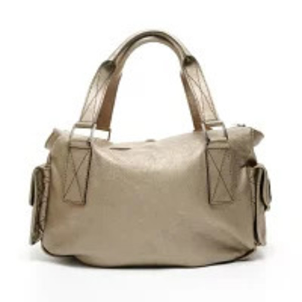 Christian Dior Leather Metallic Bronze Tan Street Boston Bag Shoulder Brown - Picture 2 of 13